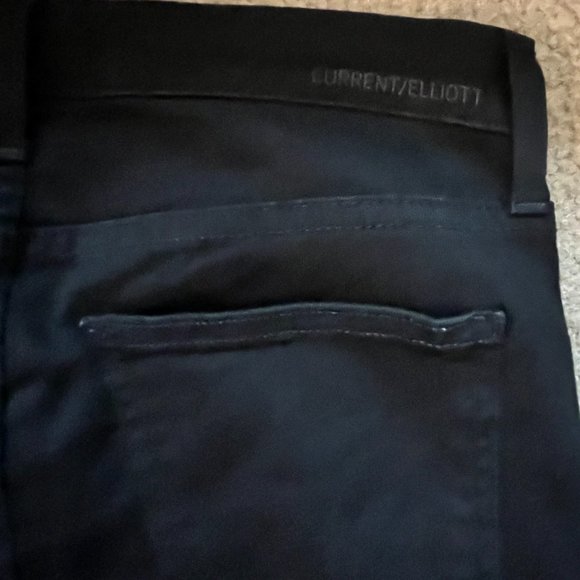 NWOT Current/Elliott The Stiletto Jet Black Jeans 27 - Picture 9 of 9